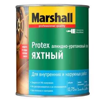 Купить Лак яхтный Protex глянец Marshall 0 75л фото №2