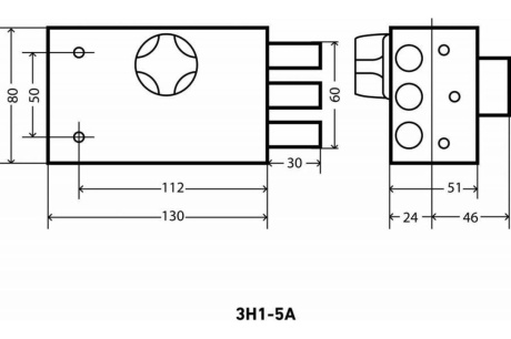 Купить 1.2.Замок накладной АЛЛЮР ЗН 1-5 А 80520 фото №4