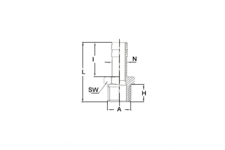 Купить Переходник M1/4" - ёлочка  12 мм  1233/11 370/4 GAV 38834 фото №2