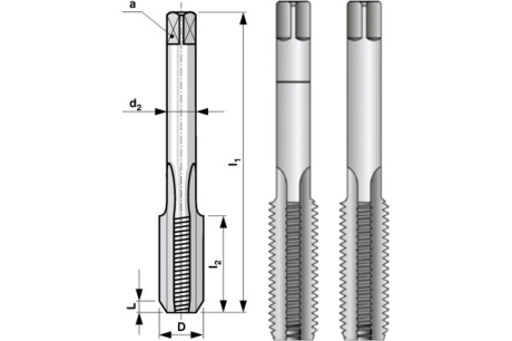 Купить Набор метчиков из 2-х шт. M 5 шаг 0.8 мм Bucovice Tools 110050 фото №4