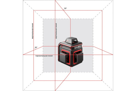Купить Лазерный уровень ADA Cube 3-360 3*AA A00559 A00559 фото №2