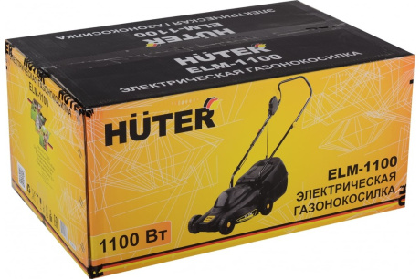 Купить Газонокосилка электро HUTER ELM-1100 1 1кВт колесная фото №7