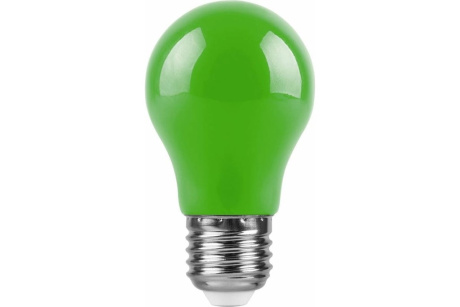 Купить Лампа LED А50 LB-375 3W E27 зеленый  FERON фото №2