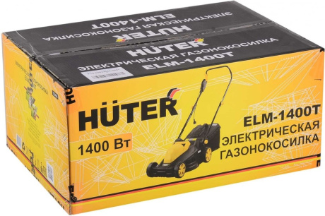 Купить Газонокосилка электро HUTER ELM-1400T1 4кВт колесная фото №8